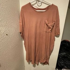 Medium free people distressed shirt